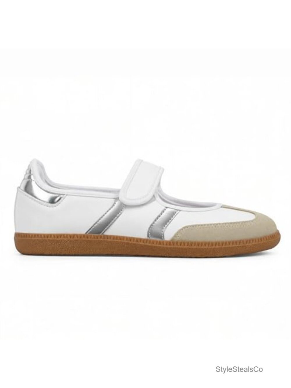 Women Mary Jane Sneakers Slip On Ballet Flats Walking Retro Round Toe Hook and
